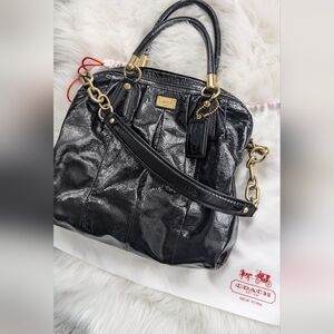 COACH Kristen satchel bag With Coach New York Drawstring Dust Storage Cover